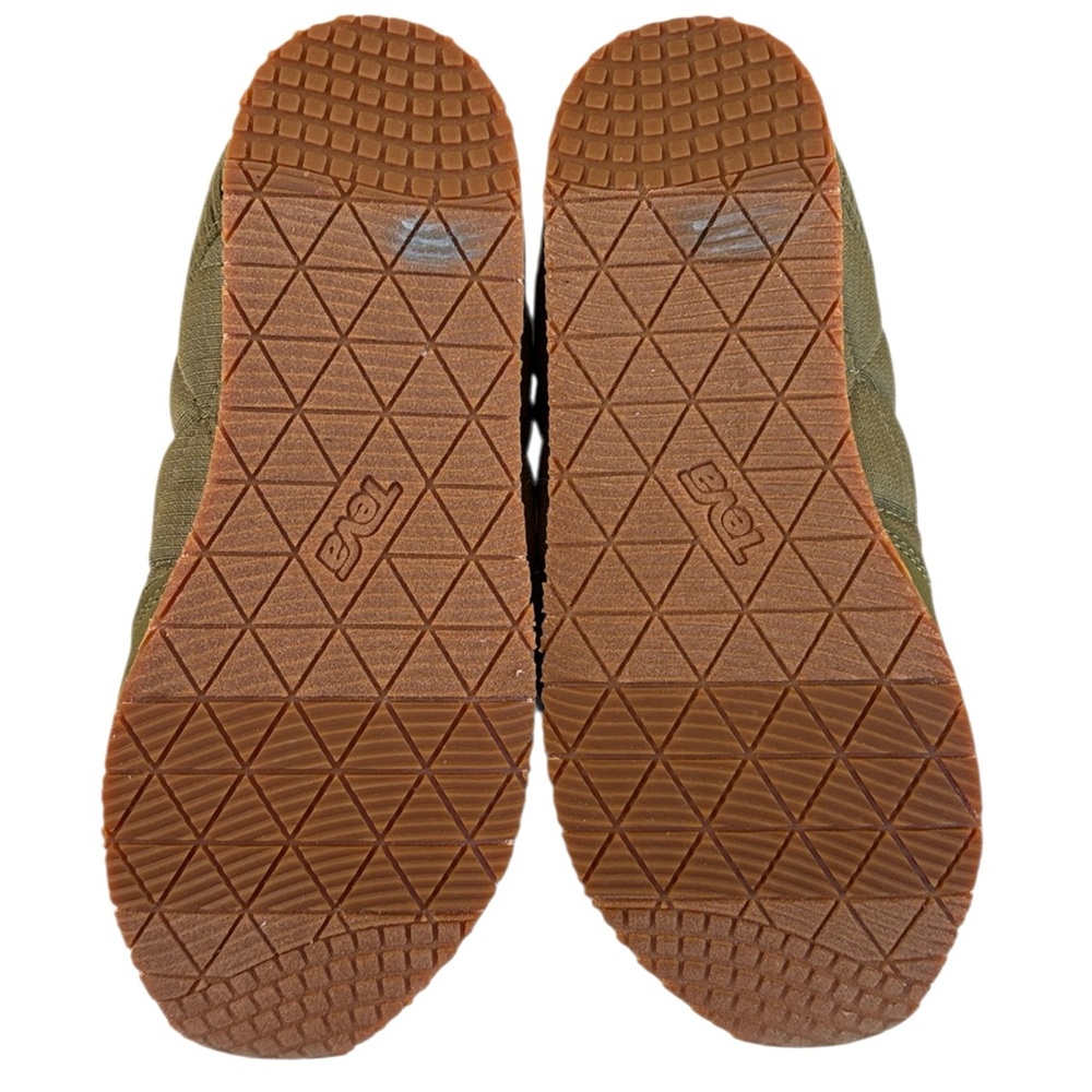 Teva Olive Green Slip-On Shoes with Pink Accent - Picture 8 of 10